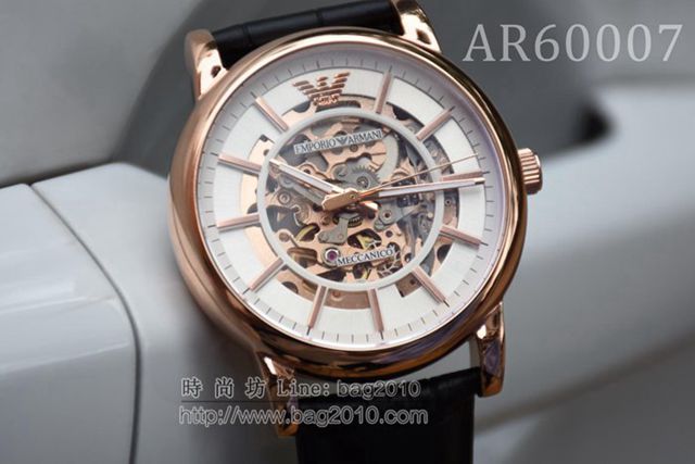 阿瑪尼手錶 Armani原裝西鐵城機械男表 Ar60007 阿瑪尼男士腕表  hds1595